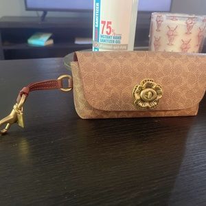 Coach eyeglass case/w keychain